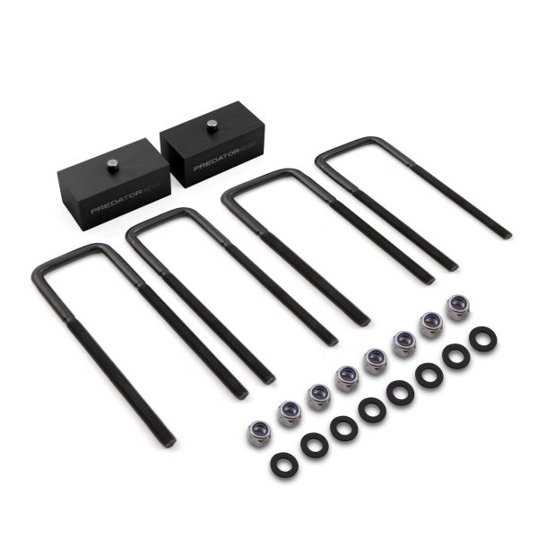 Isuzu D-Max MK2 12-20 - 2 Black Alloy Rear Suspension Lift Blocks
