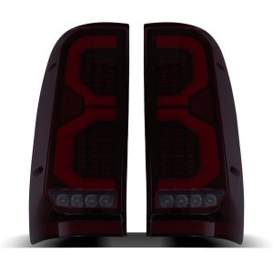 Toyota Hilux Vigo 05-15 Rear Black LED Tail Lights
