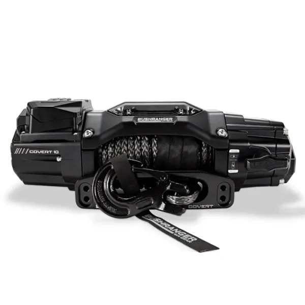 Bushranger COVERT 10,000lb Synthetic Rope Winch – 12V