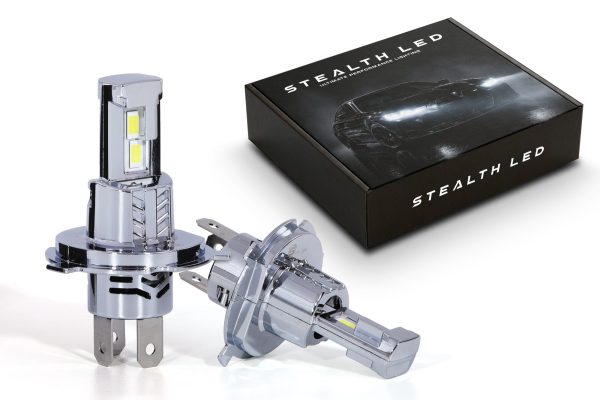 HL009-01.jpg Stealth LED H4 Headlight Bulb Pair – 3200 lumens