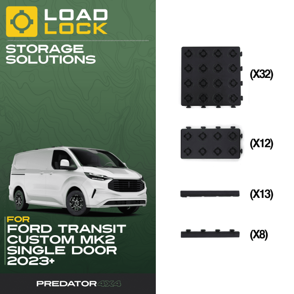LLCK003.png Ford Transit Custom MK2 SWB/LWB 2023+ LoadLock Full Load Bed Base Kit - Base Kit , LWB