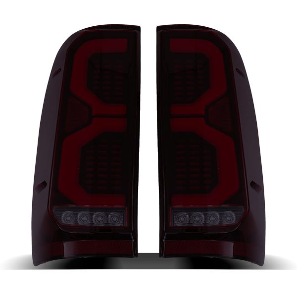 Toyota Hilux Vigo 05-15 Rear Black LED Tail Lights