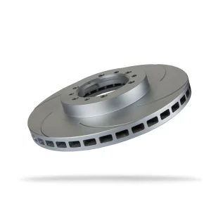Pedders Front Right 276mm Slotted Geomet Coated Brake Rotor Mitsubishi L200 4WD, K74 1996-2006