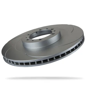 Pedders Front Right 314mm Slotted Geomet Coated Brake Rotor Mitsubishi L200 4WD, K74 1996-2006