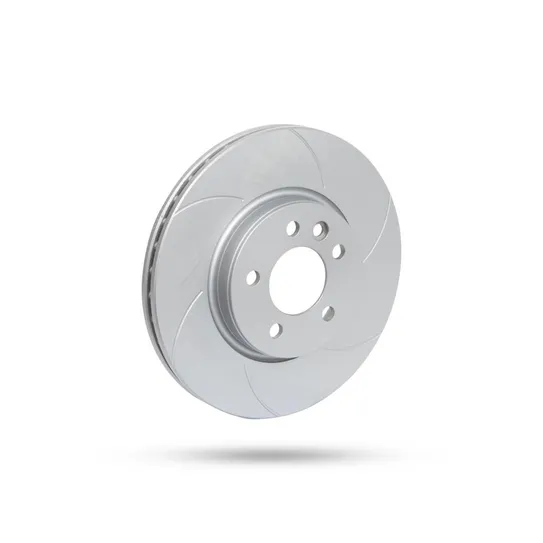 Pedders Front Right Slotted Geomet Coated Brake Rotor Volkswagen Amarok 2H, 2.0lt 4cyl TD 2010-2023