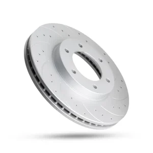 Pedders Front Left Slotted and Dimpled Geomet Coated Brake Rotor Volkswagen Amarok 2.0 Turbo MK2 2023-Onward