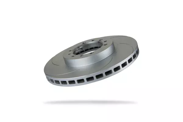 Pedders Front Left 276mm Slotted Geomet Coated Brake Rotor Mitsubishi L200 4WD, K74 1996-2006