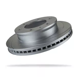 Pedders Front Right Slotted Geomet Coated Brake Rotor Ford Ranger PK, 4WD 2009-2011