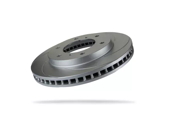 Pedders Front Right Slotted Geomet Coated Brake Rotor Mitsubishi L200 4WD, MN ML B40 2006-2015