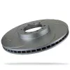 Pedders Front Left 314mm Slotted Geomet Coated Brake Rotor Mitsubishi L200 4WD, K74 1996-2006