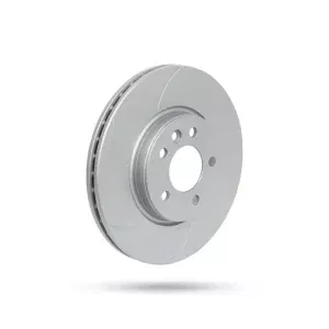 Pedders Front Left Slotted Geomet Coated Brake Rotor Volkswagen Amarok 2H, 3.0lt 6cyl TD 2010-2023