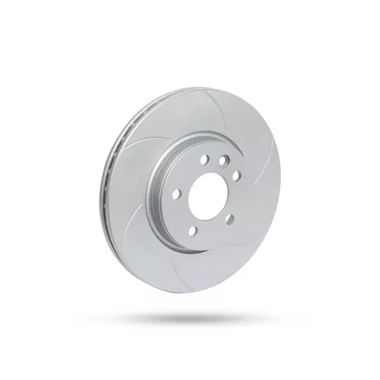 Pedders Front Right Slotted Geomet Coated Brake Rotor Volkswagen Amarok 2H, 3.0lt 6cyl TD 2010-2023