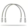 Pedders Extended Braided Brake Hose Pair Mitsubishi L200 4WD, MN ML B40 2006-2015