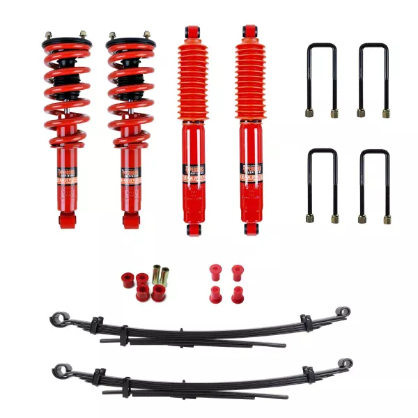 Pedders Extra Heavy Duty Load Carrying and Towing Suspension Kit With Assembled Struts Min 400kg Rear Payload Mitsubishi L200 4WD, MQ 2015-2018