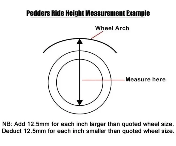 Pedders 1.75 Inch Suspension Lift Kit With Improved Ride and Assembled Struts Ford Ranger PX MK3, 4WD 2.0 Model ONLY 2019-2022