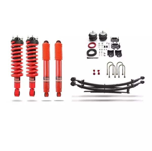 Pedders Heavy Duty Load Carrying and Towing Suspension kit With Supplementary air bags & Assembled Struts Ford Ranger PX MK3, 4WD 2.0 Model ONLY 2019-2022