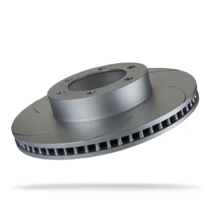 6202700SGL.webp Pedders 338mm Front Left Slotted Geomet Coated Rotor Toyota Land Cruiser 120 series, LC3 LC5, KDJ120, KZJ120, RZJ120 & GRJ12 2002-2009
