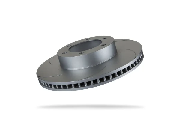 Pedders 338mm Front Left Slotted Geomet Coated Rotor Toyota Land Cruiser 120 series, LC3 LC5, KDJ120, KZJ120, RZJ120 & GRJ12 2002-2009