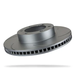 6202700SGR.webp Pedders 338mm Front Right Slotted Geomet Coated Rotor Toyota Land Cruiser 120 series, LC3 LC5, KDJ120, KZJ120, RZJ120 & GRJ12 2002-2009