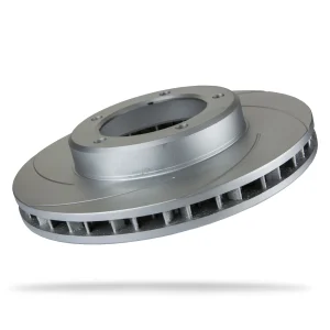 6207280SGL.webp Pedders Front Left Slotted Geomet Coated Rotor Toyota Land Cruiser 100 Series, FZJ105 & HZJ105 1998-2007