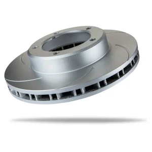 Pedders Front Left Slotted Geomet Coated Brake Rotor Toyota Landcruiser 100 Series, HD, FZJ & UZJ100 IFS 1998-2007