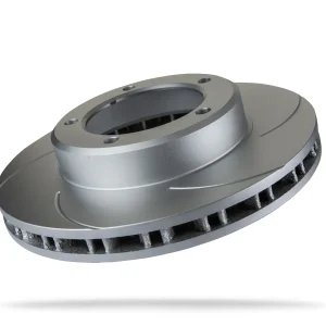 6211760SGR.webp Pedders Front Right Slotted Geomet Coated Brake Rotor Toyota Landcruiser 100 Series, HD, FZJ & UZJ100 IFS 1998-2007
