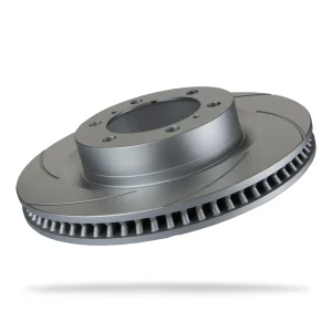 Pedders Front Left Slotted Geomet Coated Brake Rotor Toyota Land Cruiser 150 series, GDJ150R 2015-Onward