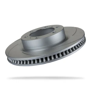 Pedders Front Right Slotted Geomet Coated Brake Rotor Toyota Land Cruiser 150 series, GDJ150R 2015-Onward