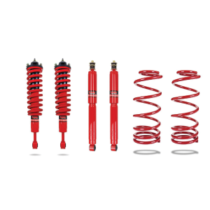 803358_1.webp Pedders Extra Heavy Duty Lift Kit With Fully Assembled Front Struts For vehicles fitted with coil springs ONLY Toyota Land Cruiser 120 series, LC3 LC5, KDJ120, KZJ120, RZJ120 & GRJ12 2002-2009