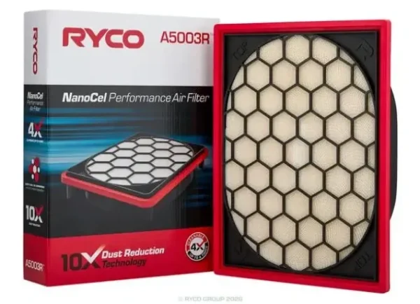 Ryco Air Filter for Toyota Hilux, Toyota Fortuner – Length 323.00 mm, Width 240.00 mm