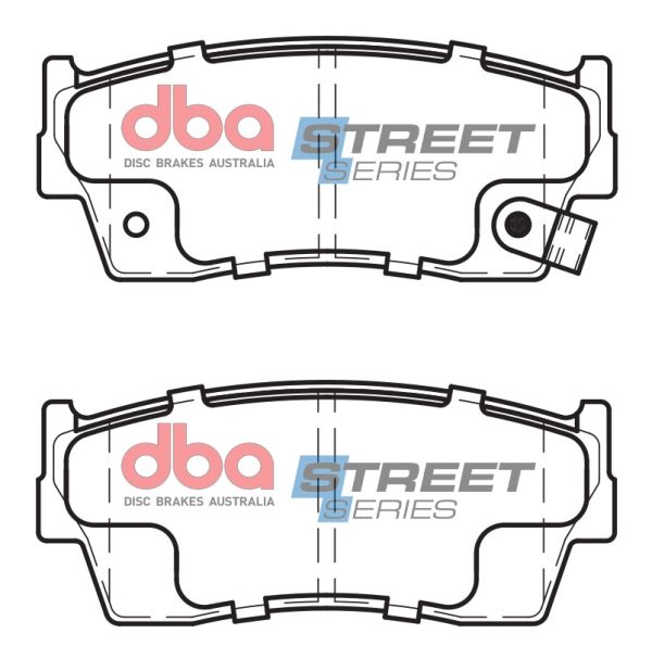 DBA Street Series Ceramic Front Brake Pad Set 103.5 x 43.5 x 14.5mm for Santana S410 / Santana S413 & More