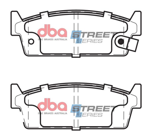 DBA Street Series Ceramic Rear Brake Pad Set 98.9 x 34.8 x 15.8mm for Nissan Laurel C32 / Nissan Skyline (R31) & More