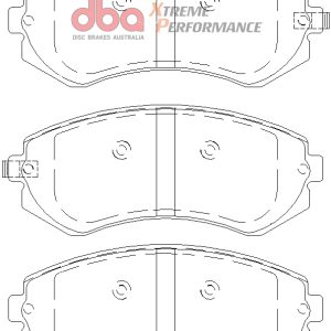 DBA Xtreme Performance Rear Brake Pad Set for Nissan Patrol Y61