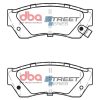 DBA Street Series Ceramic Front Brake Pad Set 107.5 x 44.7 x 14.6mm for Subaru Justy / Suzuki Alto & More