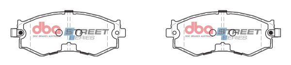 DBA Street Series Ceramic Front Brake Pad Set 137.2 x 54.2 x 16.3mm for Hyundai Sonata / Nissan Pintara & More