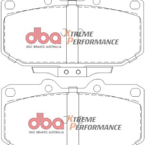 DBA Xtreme Performance Front Brake Pad Set 119.3 x 71.1+62.1 x 14.5mm for Mitsubishi 3000 GTO / Nissan 200 SX S14 & More