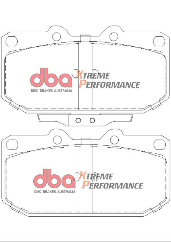 DBA 4000 Series T3 Slotted Front Disc & Xtreme Performance Pad Kit 280 x 30mm for Nissan 300ZX GZ32 / Nissan 300ZX Z32 & More
