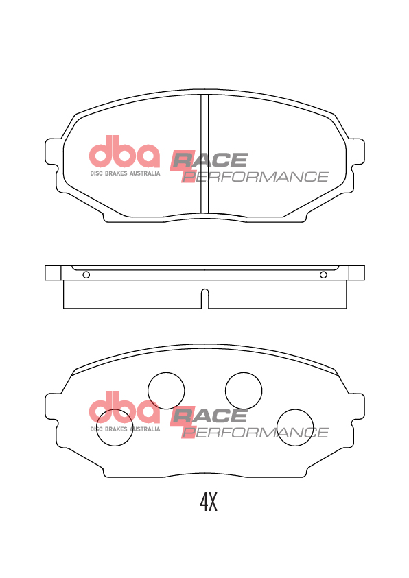 DBA Race Performance Front Brake Pad Set for Mazda MX5 (Mk1) (NA)