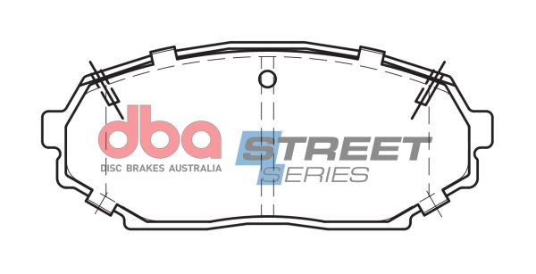 DBA Street Series Ceramic Front Brake Pad Set for Mazda MX5 (Mk1) (NA)