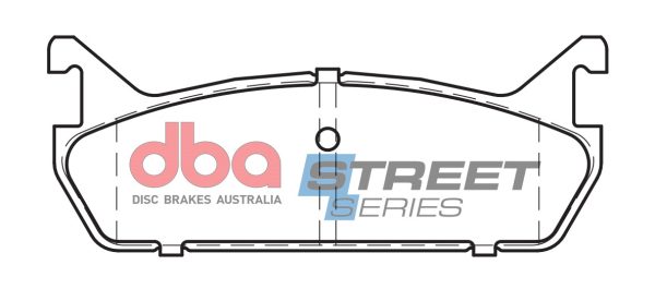 DBA Street Series Ceramic Rear Brake Pad Set 102.2 x 39.3 x 11.9mm for Daihatsu Applause / Mazda 323 & More
