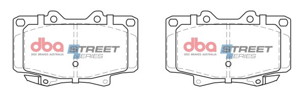 DBA Street Series Semi-Metallic Front Brake Pad Set 119.3 x 71.9 x 15.0mm for Toyota 4 Runner KZN130 / Toyota 4 Runner LN130 & More
