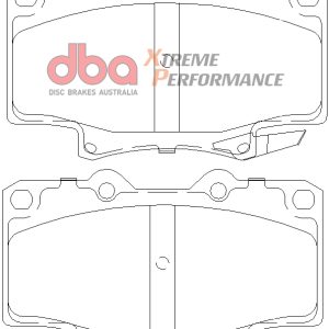 DBA Xtreme Performance Front Brake Pad Set 119 x 72 x 15mm for Toyota 4 Runner KZN130 / Toyota 4 Runner LN130 & More