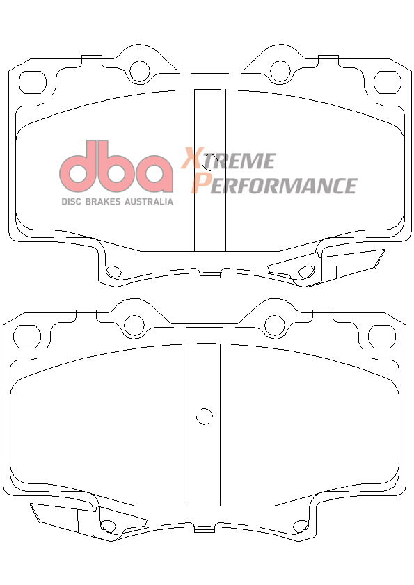DBA 4000 Series T3 Slotted Front Disc & Xtreme Performance Pad Kit 311 x 32mm for Toyota Land Cruiser
