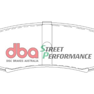 DBA Street Performance Rear Brake Pad Set 116.3 x 44.1 x 15.5mm for Mitsubishi Pajero & Shogun / Toyota FJ Cruiser & More
