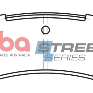 DBA Street Series Semi-Metallic Rear Brake Pad Set 116.4 x 44.1 x 15.0mm for Mitsubishi Pajero & Shogun / Toyota FJ Cruiser & More