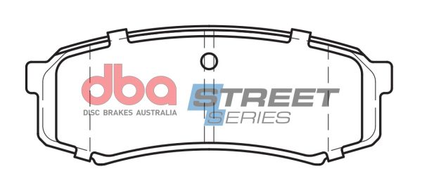 DBA Street Series Semi-Metallic Rear Brake Pad Set 116.4 x 44.1 x 15.0mm for Mitsubishi Pajero & Shogun / Toyota FJ Cruiser & More