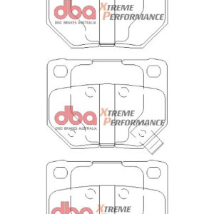 DBA Xtreme Performance Rear Brake Pad Set 73.1 x 54.3 x 15.8mm for Nissan 300 ZX Z32 / Nissan 300ZX GZ32 & More