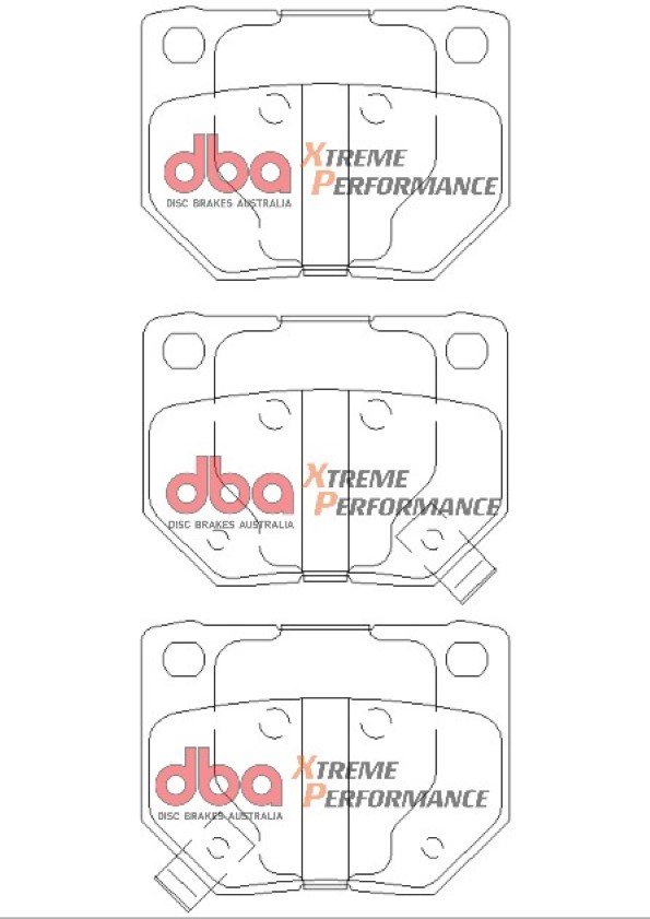DBA 4000 Series T3 Slotted Rear Disc & Xtreme Performance Pad Kit 297 x 18mm for Nissan 300ZX GZ32 / Nissan 300ZX Z32 & More