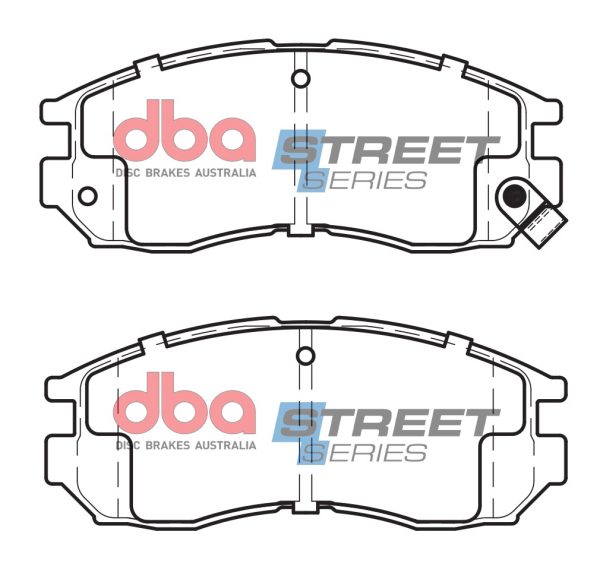 DB1249SS.jpg DBA Street Series Ceramic Front Brake Pad Set 127.8 x 51.9 x 15.2mm for Chrysler Sebring Coupe / Hyundai Santamo & More