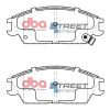 DBA Street Series Ceramic Front Brake Pad Set 127.3 x 49.5 x 14.6mm for Hyundai Accent / Hyundai Getz & More